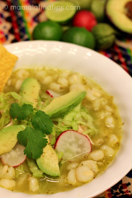 Green Pozole with Chicken Easy Recipe (Pozole Verde) • Mama Latina Tips