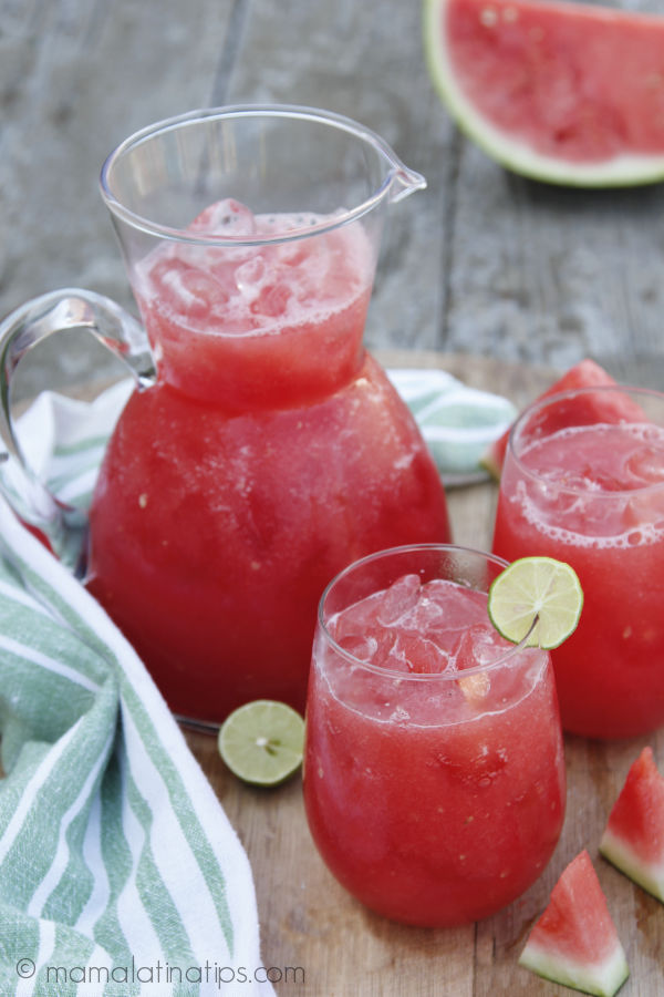 Mexican Watermelon Cooler Recipe • Mama Latina Tips