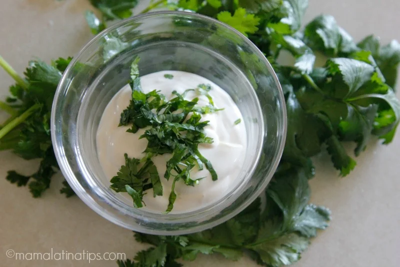 Cilantro mayo cream - mamalatinatips.com