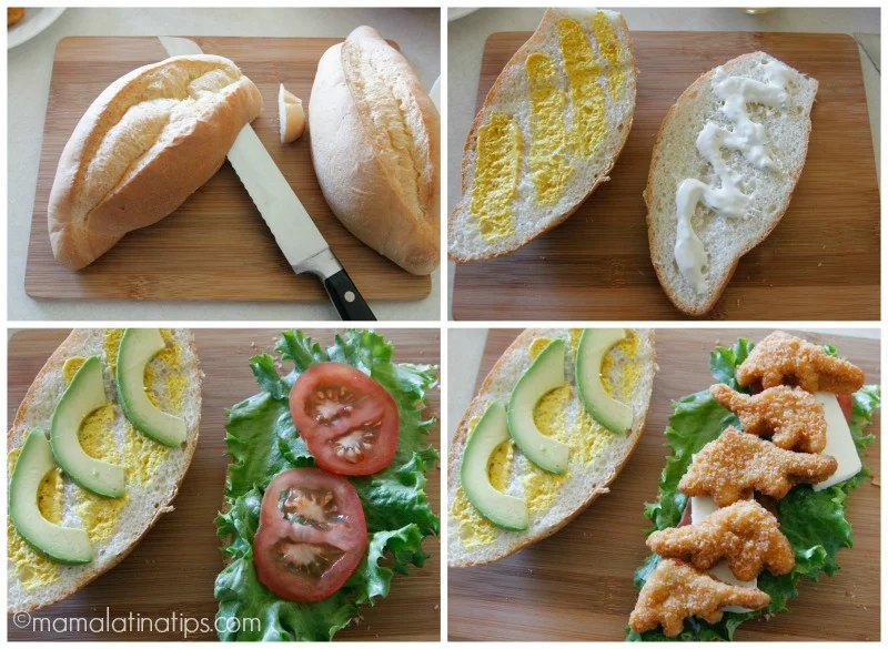 How to make a chicken nugget torta - mamalatinatips.com