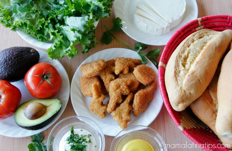 Chicken nugget torta ingredients - mamalatinatips.com