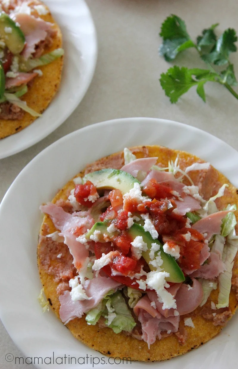 Tostada de Jamón - mamalatinatips.com