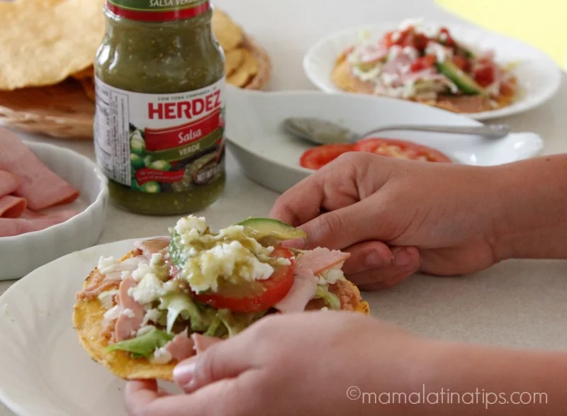 Tostada de Jamón - mamalatinatips.com