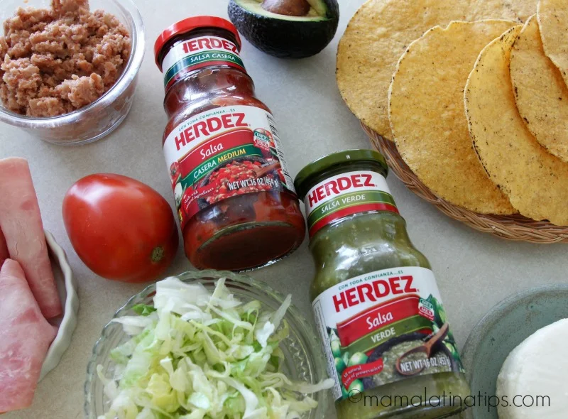 ham tostadas ingredients