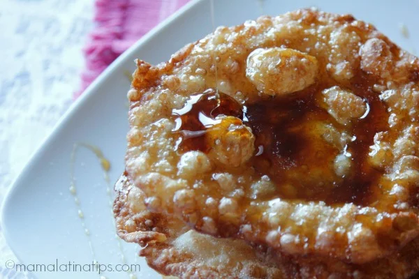 Buñuelos con miel by mamalatinatips.com