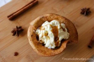 buñuelo inspired ice cream basket