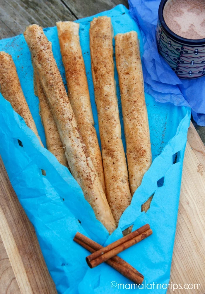Rollos sabor Churro por mamalatinatips.com
