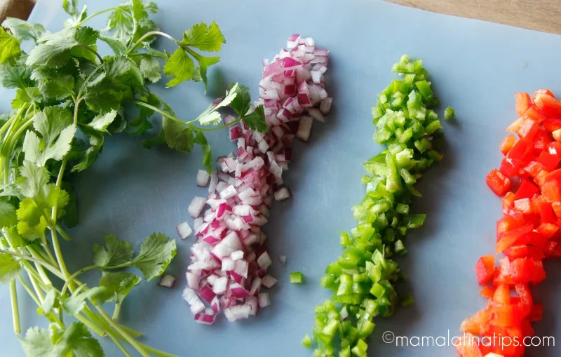 Mango Salsa Ingredients - mamalatinatips.com