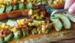 Bacon Avocado Garlic Toast With Corn • Mama Latina Tips