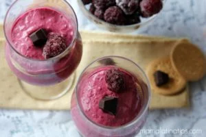Blackberry ice box cake