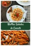 Waffles salados de camote