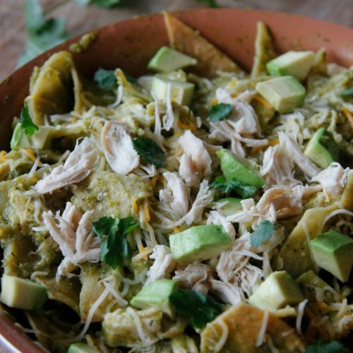 Chicken Chilaquiles in Green Salsa • Mama Latina Tips