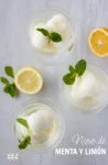 Nieve de menta y limón