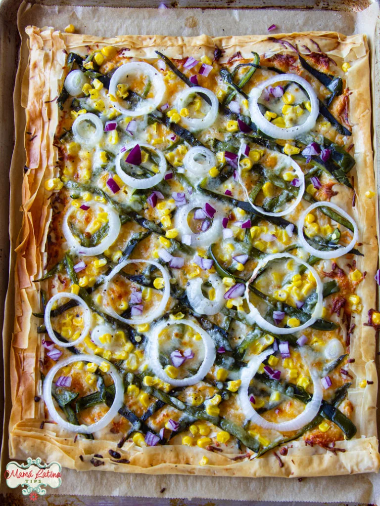 Tarta de chile poblano