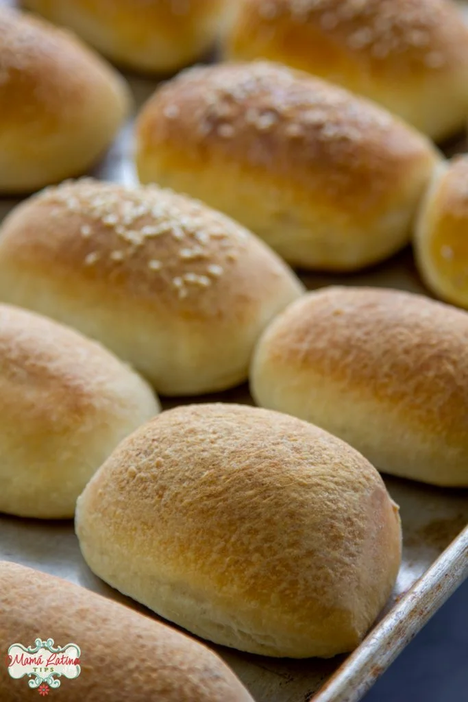 Parkerhouse rolls después de horneado